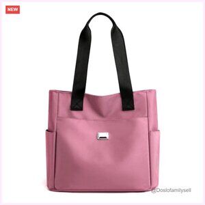 Lightweight Water Repellent Nylon Shoulder Bag, Travel Tote